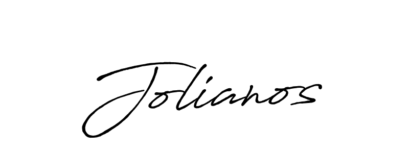 Also we have Jolianos name is the best signature style. Create professional handwritten signature collection using Antro_Vectra_Bolder autograph style. Jolianos signature style 7 images and pictures png