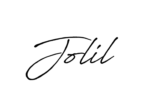 Also You can easily find your signature by using the search form. We will create Jolil name handwritten signature images for you free of cost using Antro_Vectra_Bolder sign style. Jolil signature style 7 images and pictures png