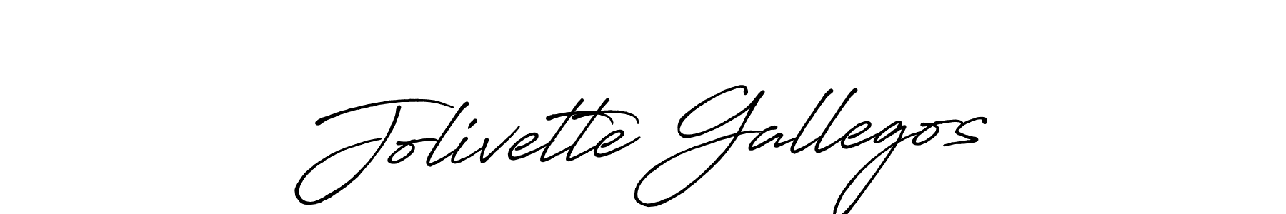 Use a signature maker to create a handwritten signature online. With this signature software, you can design (Antro_Vectra_Bolder) your own signature for name Jolivette Gallegos. Jolivette Gallegos signature style 7 images and pictures png