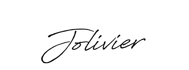 Create a beautiful signature design for name Jolivier. With this signature (Antro_Vectra_Bolder) fonts, you can make a handwritten signature for free. Jolivier signature style 7 images and pictures png