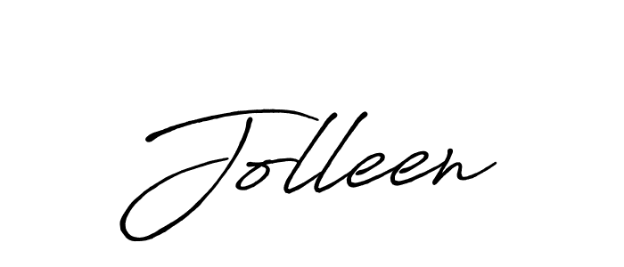 Make a beautiful signature design for name Jolleen. Use this online signature maker to create a handwritten signature for free. Jolleen signature style 7 images and pictures png