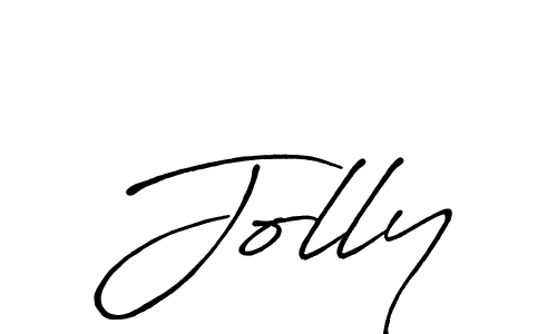 Design your own signature with our free online signature maker. With this signature software, you can create a handwritten (Antro_Vectra_Bolder) signature for name Jolly. Jolly signature style 7 images and pictures png