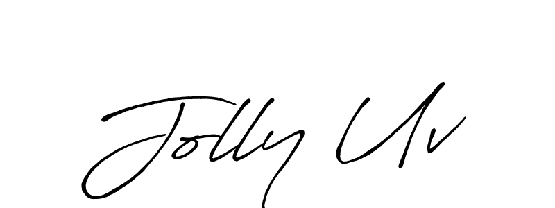 Here are the top 10 professional signature styles for the name Jolly Uv. These are the best autograph styles you can use for your name. Jolly Uv signature style 7 images and pictures png