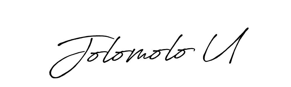 This is the best signature style for the Jolomolo U name. Also you like these signature font (Antro_Vectra_Bolder). Mix name signature. Jolomolo U signature style 7 images and pictures png