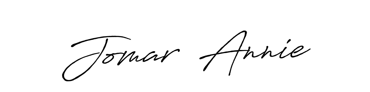 It looks lik you need a new signature style for name Jomar  Annie. Design unique handwritten (Antro_Vectra_Bolder) signature with our free signature maker in just a few clicks. Jomar  Annie signature style 7 images and pictures png