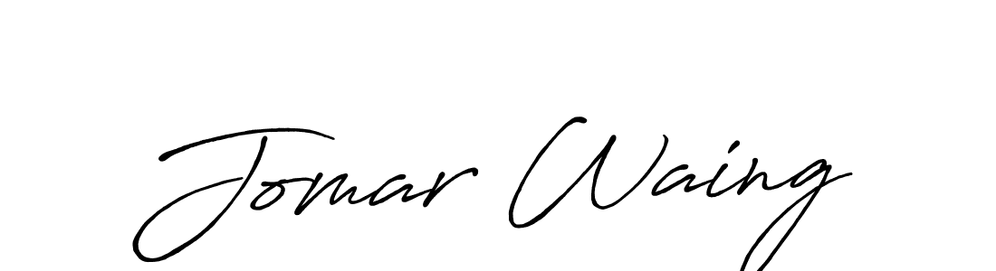 Similarly Antro_Vectra_Bolder is the best handwritten signature design. Signature creator online .You can use it as an online autograph creator for name Jomar Waing. Jomar Waing signature style 7 images and pictures png