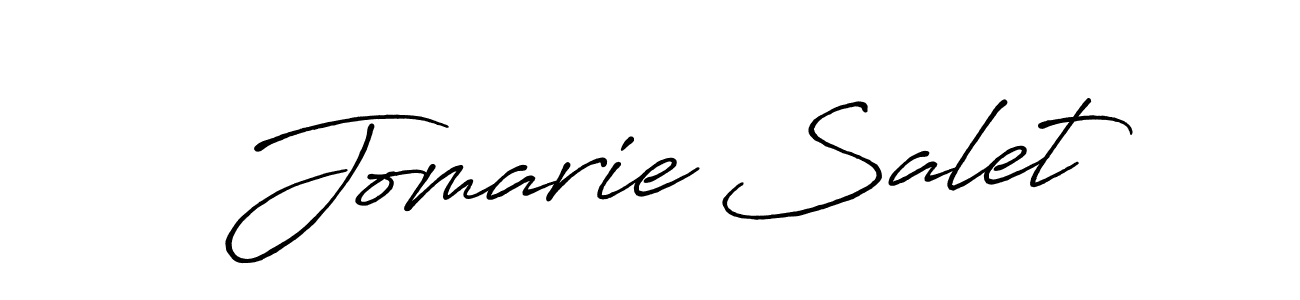 Make a beautiful signature design for name Jomarie Salet. With this signature (Antro_Vectra_Bolder) style, you can create a handwritten signature for free. Jomarie Salet signature style 7 images and pictures png