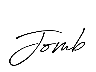Design your own signature with our free online signature maker. With this signature software, you can create a handwritten (Antro_Vectra_Bolder) signature for name Jomb. Jomb signature style 7 images and pictures png