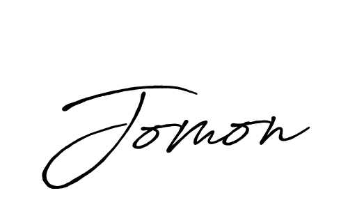 How to make Jomon signature? Antro_Vectra_Bolder is a professional autograph style. Create handwritten signature for Jomon name. Jomon signature style 7 images and pictures png