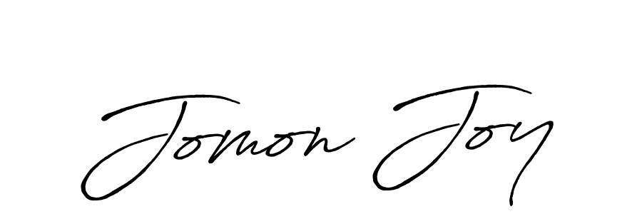 How to make Jomon Joy name signature. Use Antro_Vectra_Bolder style for creating short signs online. This is the latest handwritten sign. Jomon Joy signature style 7 images and pictures png