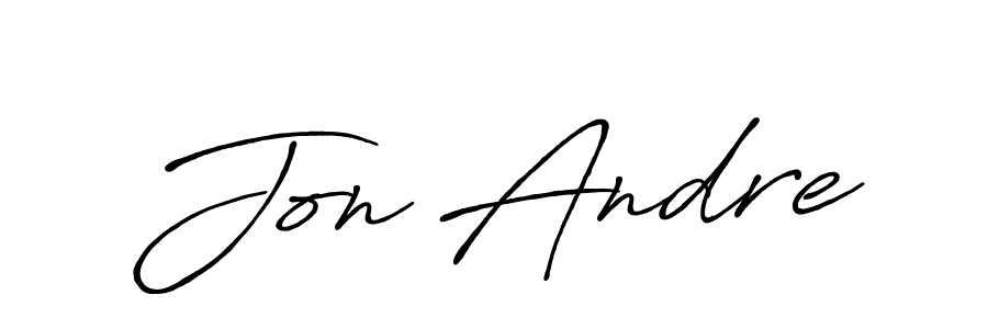 Create a beautiful signature design for name Jon Andre. With this signature (Antro_Vectra_Bolder) fonts, you can make a handwritten signature for free. Jon Andre signature style 7 images and pictures png