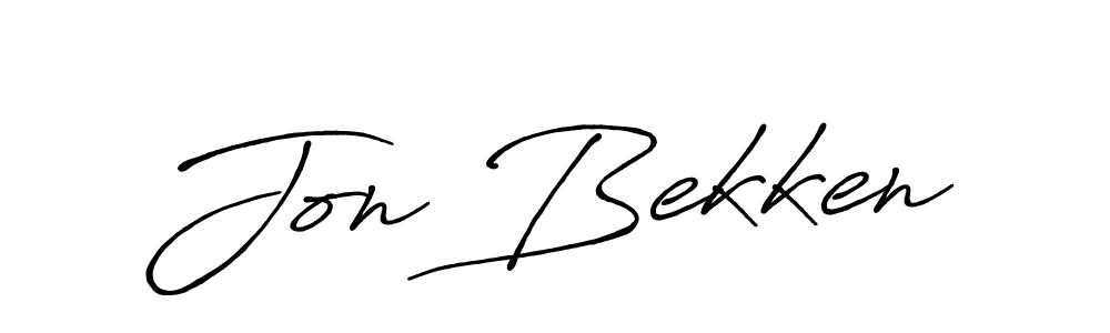 Best and Professional Signature Style for Jon Bekken. Antro_Vectra_Bolder Best Signature Style Collection. Jon Bekken signature style 7 images and pictures png