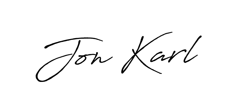 Design your own signature with our free online signature maker. With this signature software, you can create a handwritten (Antro_Vectra_Bolder) signature for name Jon Karl. Jon Karl signature style 7 images and pictures png
