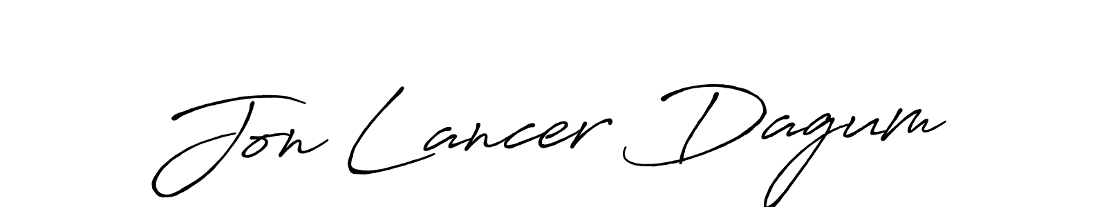 It looks lik you need a new signature style for name Jon Lancer Dagum. Design unique handwritten (Antro_Vectra_Bolder) signature with our free signature maker in just a few clicks. Jon Lancer Dagum signature style 7 images and pictures png