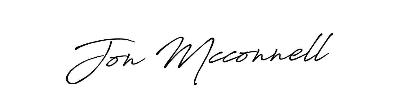 How to make Jon Mcconnell name signature. Use Antro_Vectra_Bolder style for creating short signs online. This is the latest handwritten sign. Jon Mcconnell signature style 7 images and pictures png