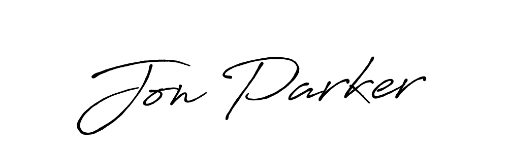 Make a beautiful signature design for name Jon Parker. With this signature (Antro_Vectra_Bolder) style, you can create a handwritten signature for free. Jon Parker signature style 7 images and pictures png