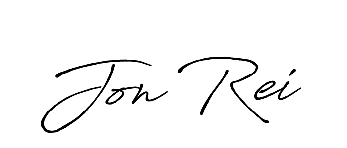 Make a beautiful signature design for name Jon Rei. With this signature (Antro_Vectra_Bolder) style, you can create a handwritten signature for free. Jon Rei signature style 7 images and pictures png