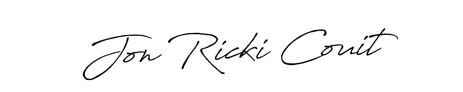 Design your own signature with our free online signature maker. With this signature software, you can create a handwritten (Antro_Vectra_Bolder) signature for name Jon Ricki Couit. Jon Ricki Couit signature style 7 images and pictures png
