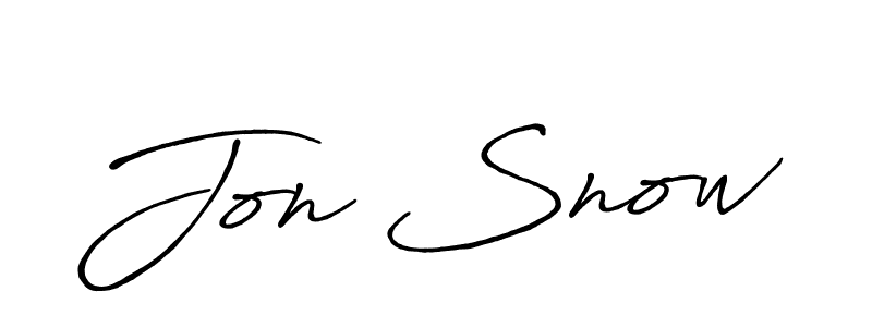 Design your own signature with our free online signature maker. With this signature software, you can create a handwritten (Antro_Vectra_Bolder) signature for name Jon Snow. Jon Snow signature style 7 images and pictures png