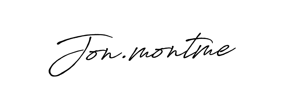 Use a signature maker to create a handwritten signature online. With this signature software, you can design (Antro_Vectra_Bolder) your own signature for name Jon.montme. Jon.montme signature style 7 images and pictures png