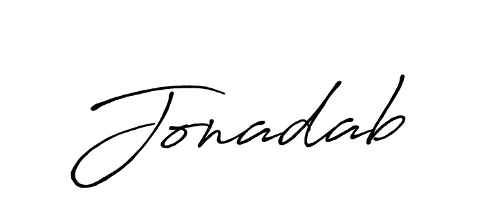 How to make Jonadab name signature. Use Antro_Vectra_Bolder style for creating short signs online. This is the latest handwritten sign. Jonadab signature style 7 images and pictures png