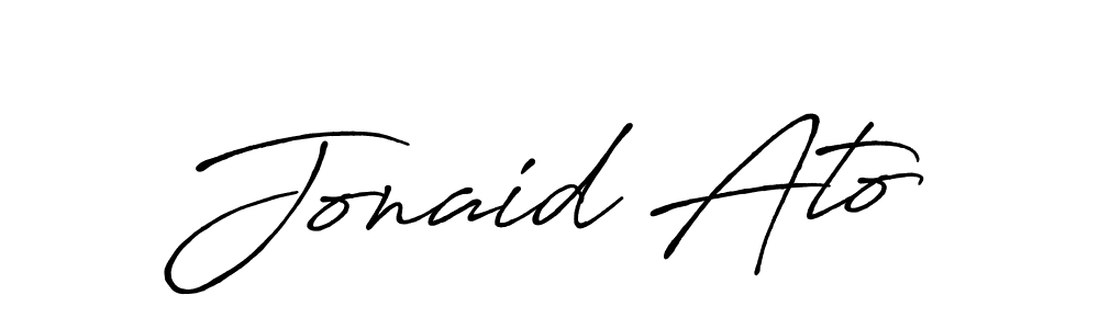 Similarly Antro_Vectra_Bolder is the best handwritten signature design. Signature creator online .You can use it as an online autograph creator for name Jonaid Ato. Jonaid Ato signature style 7 images and pictures png