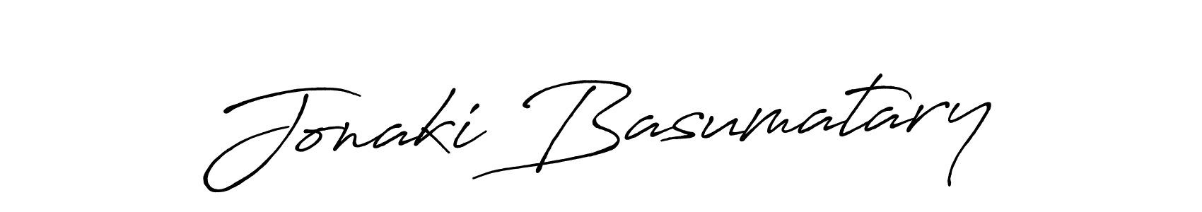 Create a beautiful signature design for name Jonaki Basumatary. With this signature (Antro_Vectra_Bolder) fonts, you can make a handwritten signature for free. Jonaki Basumatary signature style 7 images and pictures png