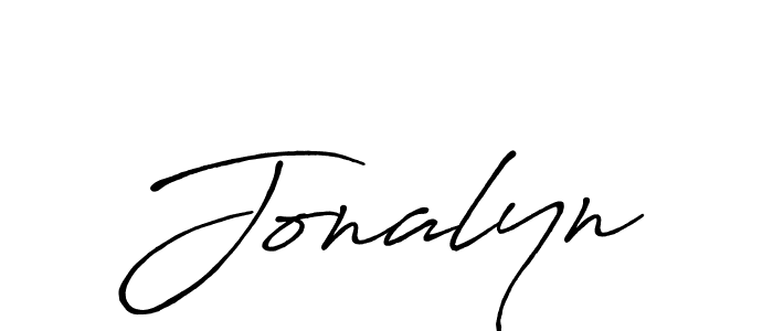 Create a beautiful signature design for name Jonalyn. With this signature (Antro_Vectra_Bolder) fonts, you can make a handwritten signature for free. Jonalyn signature style 7 images and pictures png