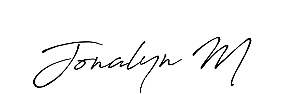 Make a beautiful signature design for name Jonalyn M. Use this online signature maker to create a handwritten signature for free. Jonalyn M signature style 7 images and pictures png