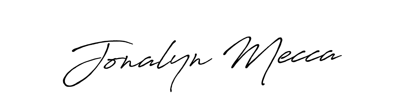 How to make Jonalyn Mecca signature? Antro_Vectra_Bolder is a professional autograph style. Create handwritten signature for Jonalyn Mecca name. Jonalyn Mecca signature style 7 images and pictures png