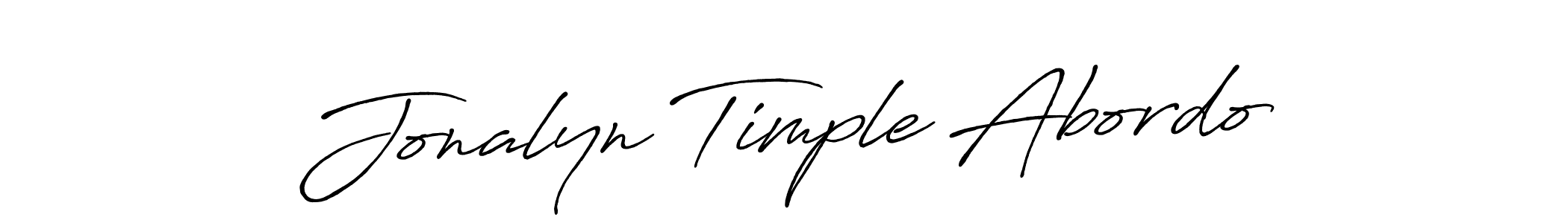 Design your own signature with our free online signature maker. With this signature software, you can create a handwritten (Antro_Vectra_Bolder) signature for name Jonalyn Timple Abordo. Jonalyn Timple Abordo signature style 7 images and pictures png