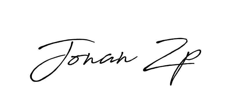 Make a beautiful signature design for name Jonan Zp. With this signature (Antro_Vectra_Bolder) style, you can create a handwritten signature for free. Jonan Zp signature style 7 images and pictures png