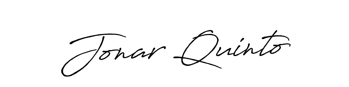Jonar Quinto stylish signature style. Best Handwritten Sign (Antro_Vectra_Bolder) for my name. Handwritten Signature Collection Ideas for my name Jonar Quinto. Jonar Quinto signature style 7 images and pictures png