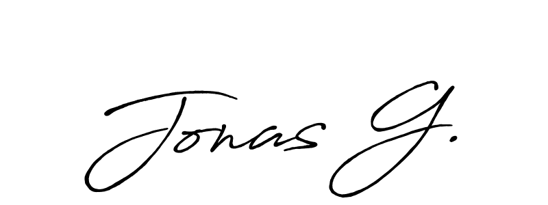 Make a beautiful signature design for name Jonas G.. With this signature (Antro_Vectra_Bolder) style, you can create a handwritten signature for free. Jonas G. signature style 7 images and pictures png