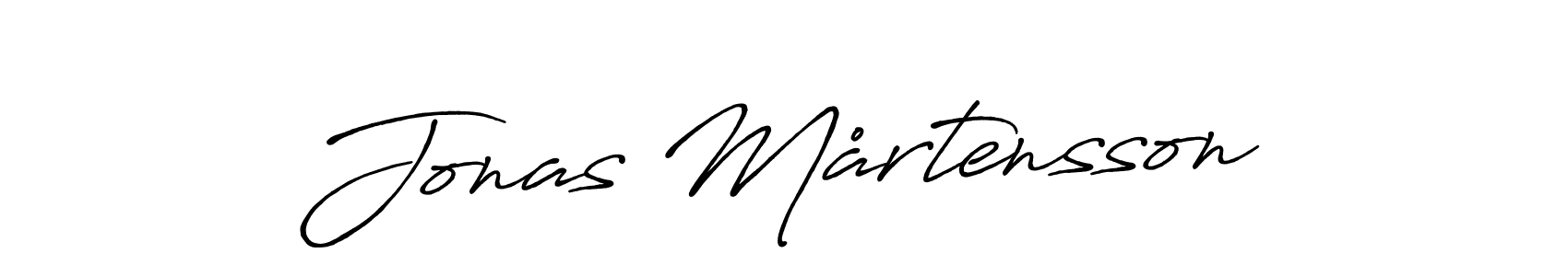 Create a beautiful signature design for name Jonas Mårtensson. With this signature (Antro_Vectra_Bolder) fonts, you can make a handwritten signature for free. Jonas Mårtensson signature style 7 images and pictures png