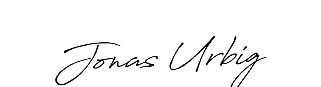 Make a beautiful signature design for name Jonas Urbig. With this signature (Antro_Vectra_Bolder) style, you can create a handwritten signature for free. Jonas Urbig signature style 7 images and pictures png