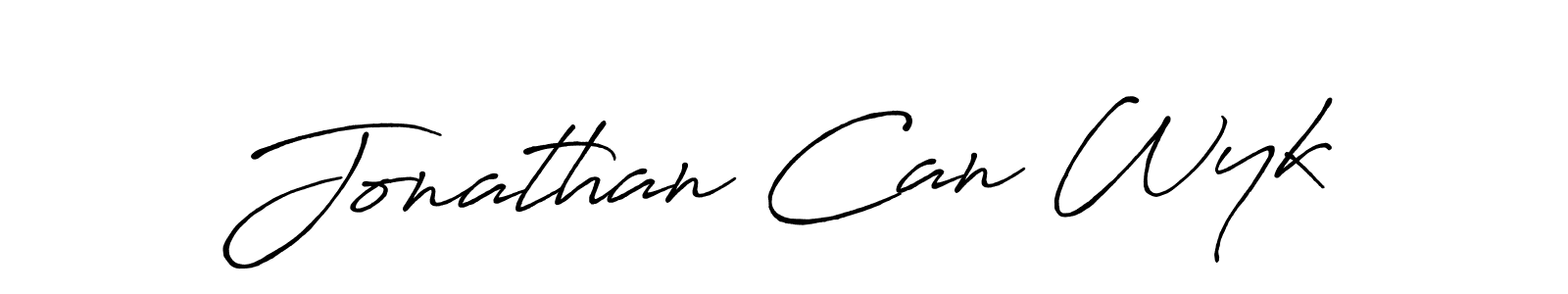 How to make Jonathan Can Wyk signature? Antro_Vectra_Bolder is a professional autograph style. Create handwritten signature for Jonathan Can Wyk name. Jonathan Can Wyk signature style 7 images and pictures png