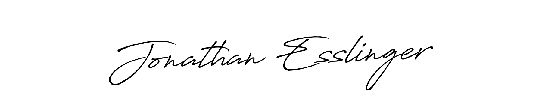 Jonathan Esslinger stylish signature style. Best Handwritten Sign (Antro_Vectra_Bolder) for my name. Handwritten Signature Collection Ideas for my name Jonathan Esslinger. Jonathan Esslinger signature style 7 images and pictures png