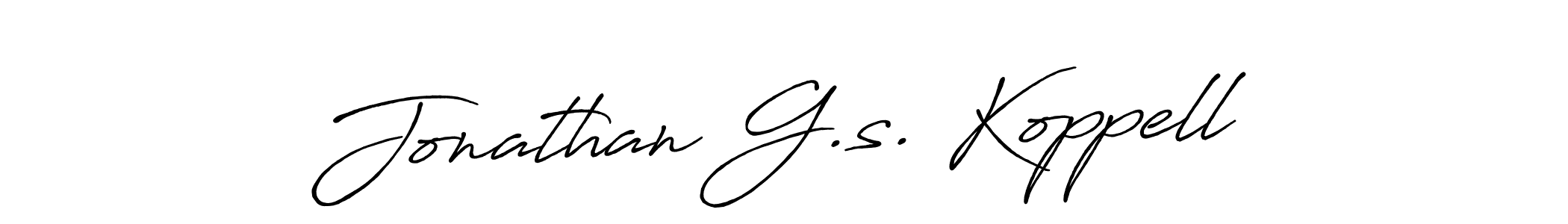 The best way (Antro_Vectra_Bolder) to make a short signature is to pick only two or three words in your name. The name Jonathan G.s. Koppell include a total of six letters. For converting this name. Jonathan G.s. Koppell signature style 7 images and pictures png