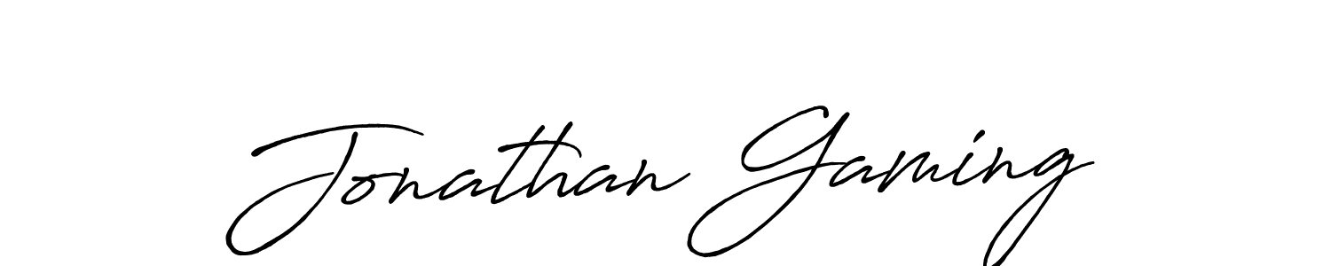 Design your own signature with our free online signature maker. With this signature software, you can create a handwritten (Antro_Vectra_Bolder) signature for name Jonathan Gaming. Jonathan Gaming signature style 7 images and pictures png