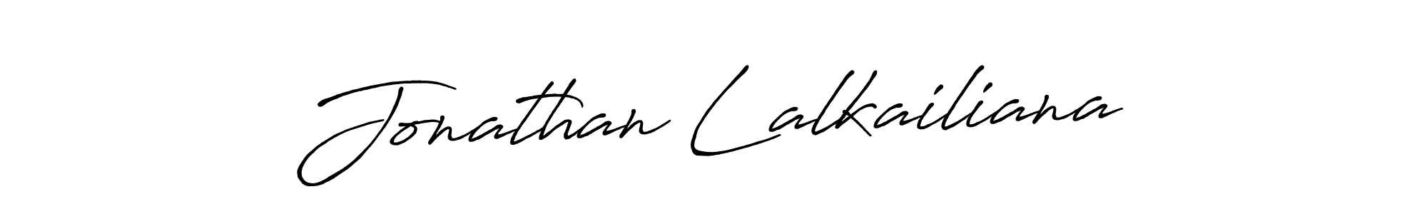 Design your own signature with our free online signature maker. With this signature software, you can create a handwritten (Antro_Vectra_Bolder) signature for name Jonathan Lalkailiana. Jonathan Lalkailiana signature style 7 images and pictures png