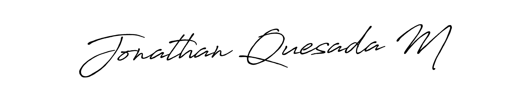 How to Draw Jonathan Quesada M signature style? Antro_Vectra_Bolder is a latest design signature styles for name Jonathan Quesada M. Jonathan Quesada M signature style 7 images and pictures png