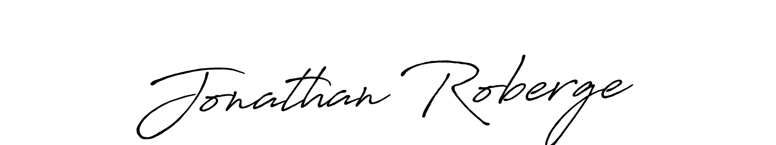 Create a beautiful signature design for name Jonathan Roberge. With this signature (Antro_Vectra_Bolder) fonts, you can make a handwritten signature for free. Jonathan Roberge signature style 7 images and pictures png