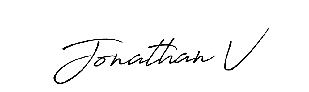 You should practise on your own different ways (Antro_Vectra_Bolder) to write your name (Jonathan V) in signature. don't let someone else do it for you. Jonathan V signature style 7 images and pictures png