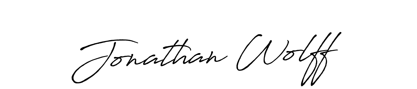 Make a beautiful signature design for name Jonathan Wolff. With this signature (Antro_Vectra_Bolder) style, you can create a handwritten signature for free. Jonathan Wolff signature style 7 images and pictures png