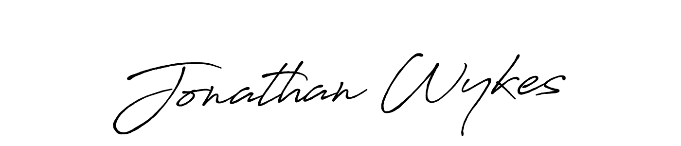 Make a beautiful signature design for name Jonathan Wykes. With this signature (Antro_Vectra_Bolder) style, you can create a handwritten signature for free. Jonathan Wykes signature style 7 images and pictures png