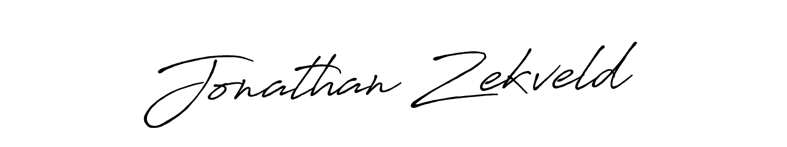 Create a beautiful signature design for name Jonathan Zekveld. With this signature (Antro_Vectra_Bolder) fonts, you can make a handwritten signature for free. Jonathan Zekveld signature style 7 images and pictures png