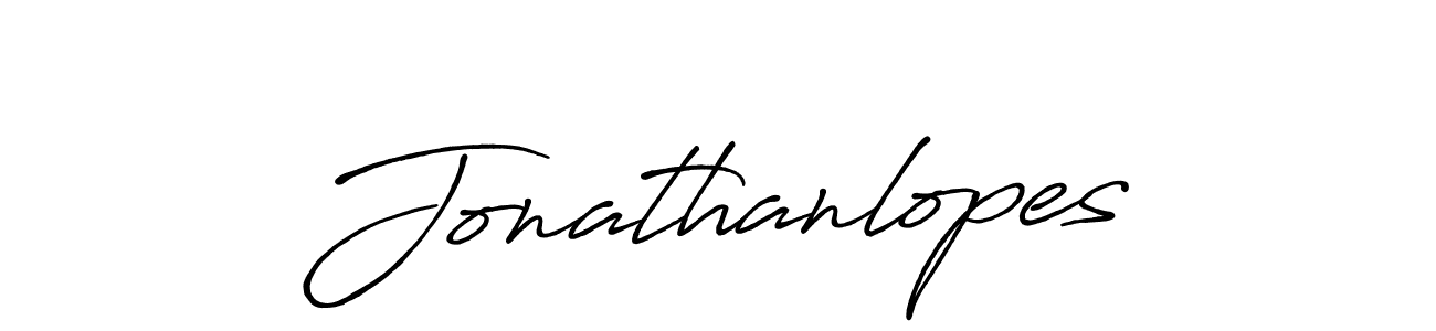 Jonathanlopes stylish signature style. Best Handwritten Sign (Antro_Vectra_Bolder) for my name. Handwritten Signature Collection Ideas for my name Jonathanlopes. Jonathanlopes signature style 7 images and pictures png