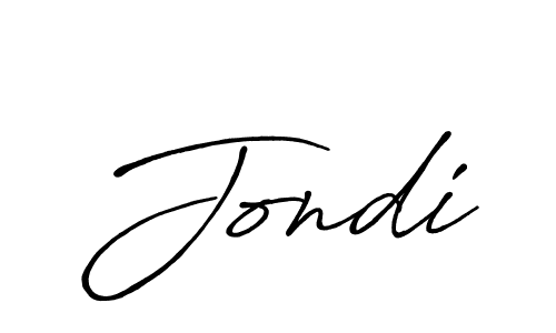 Jondi stylish signature style. Best Handwritten Sign (Antro_Vectra_Bolder) for my name. Handwritten Signature Collection Ideas for my name Jondi. Jondi signature style 7 images and pictures png