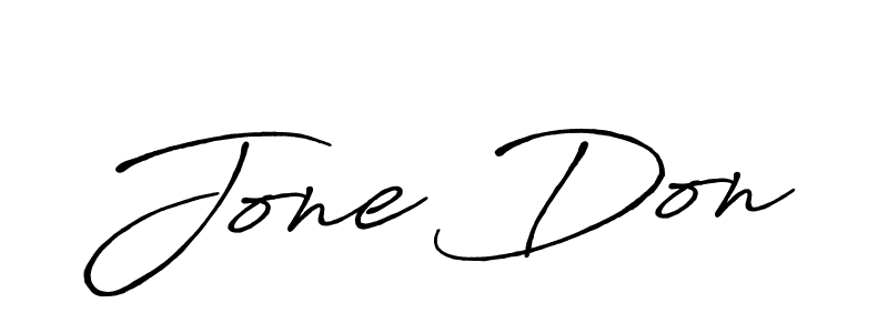 Design your own signature with our free online signature maker. With this signature software, you can create a handwritten (Antro_Vectra_Bolder) signature for name Jone Don. Jone Don signature style 7 images and pictures png